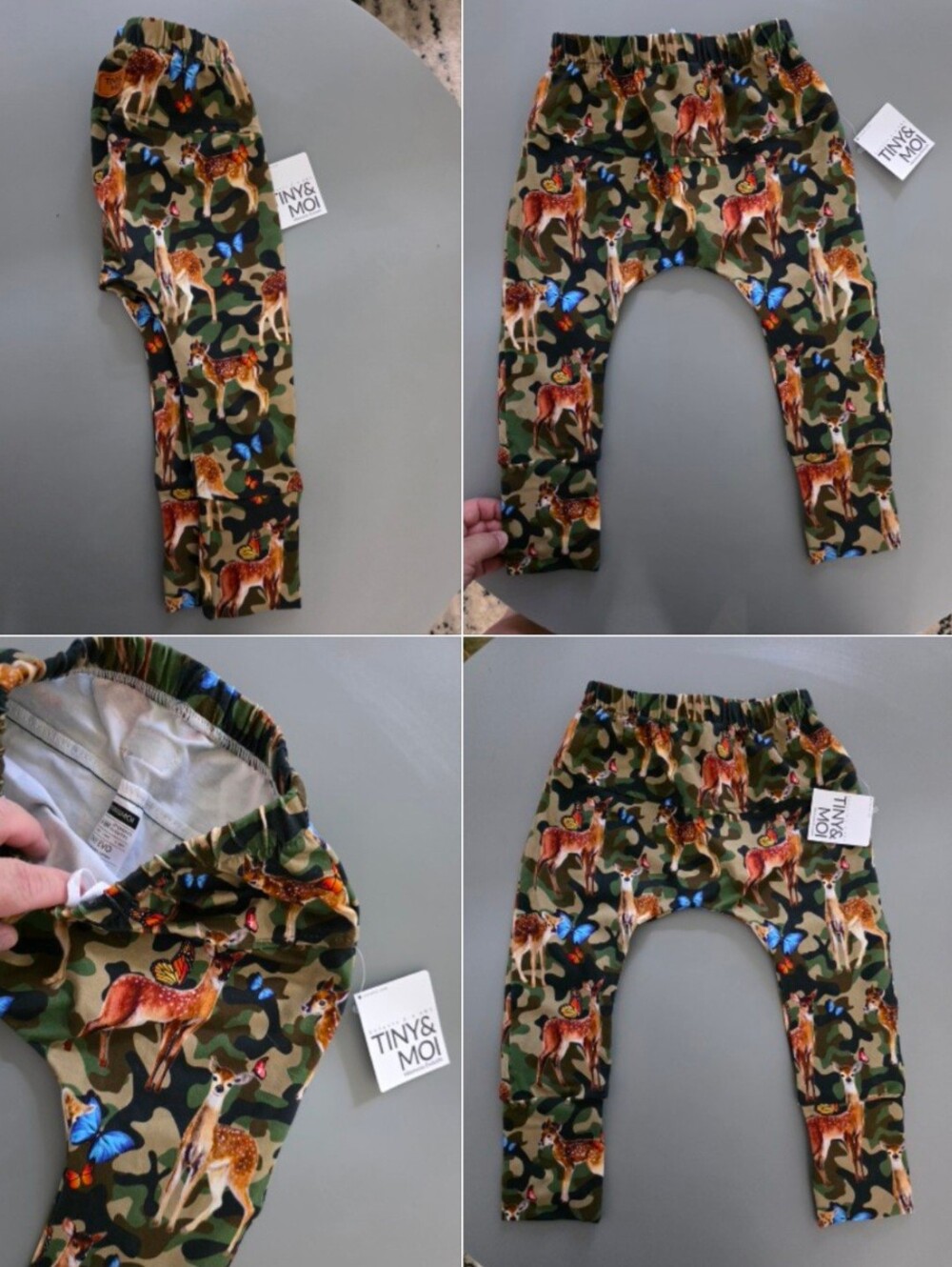 Kids' Green Camo Deer Print Bottoms